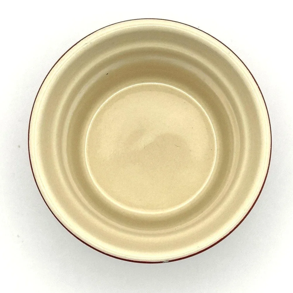 Vintage 2004 Le Creuset Red Stoneware Ramekin 3